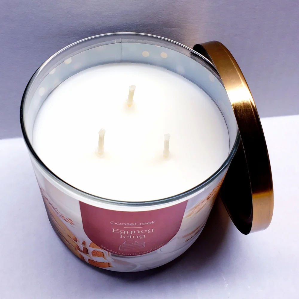 Goose Creek EGGNOG ICING Large 3-Wick Scented Candle, 14.5 oz